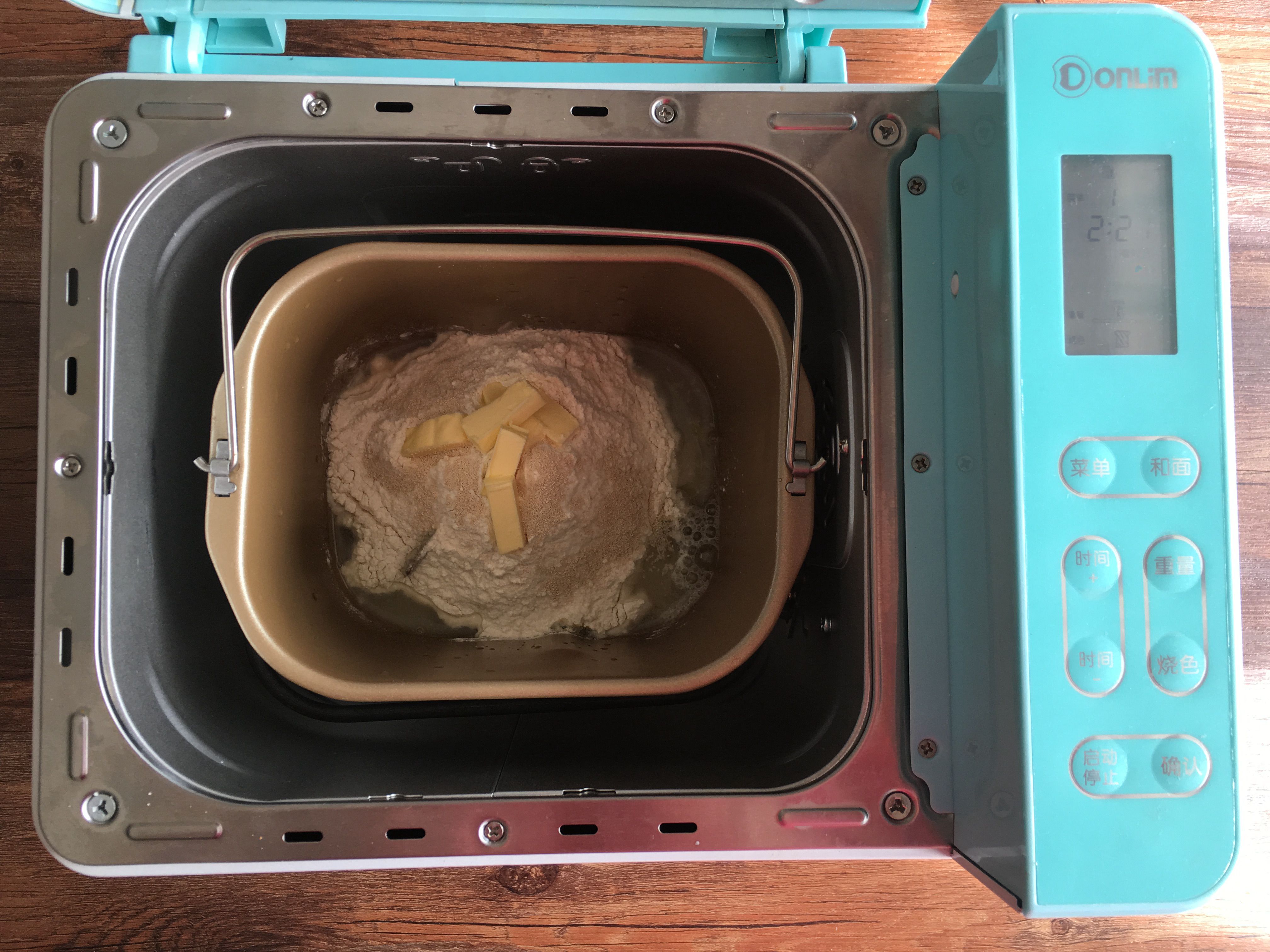 #東菱雲智能面包機#之面包機版黃桃面包派的做法 步骤1
