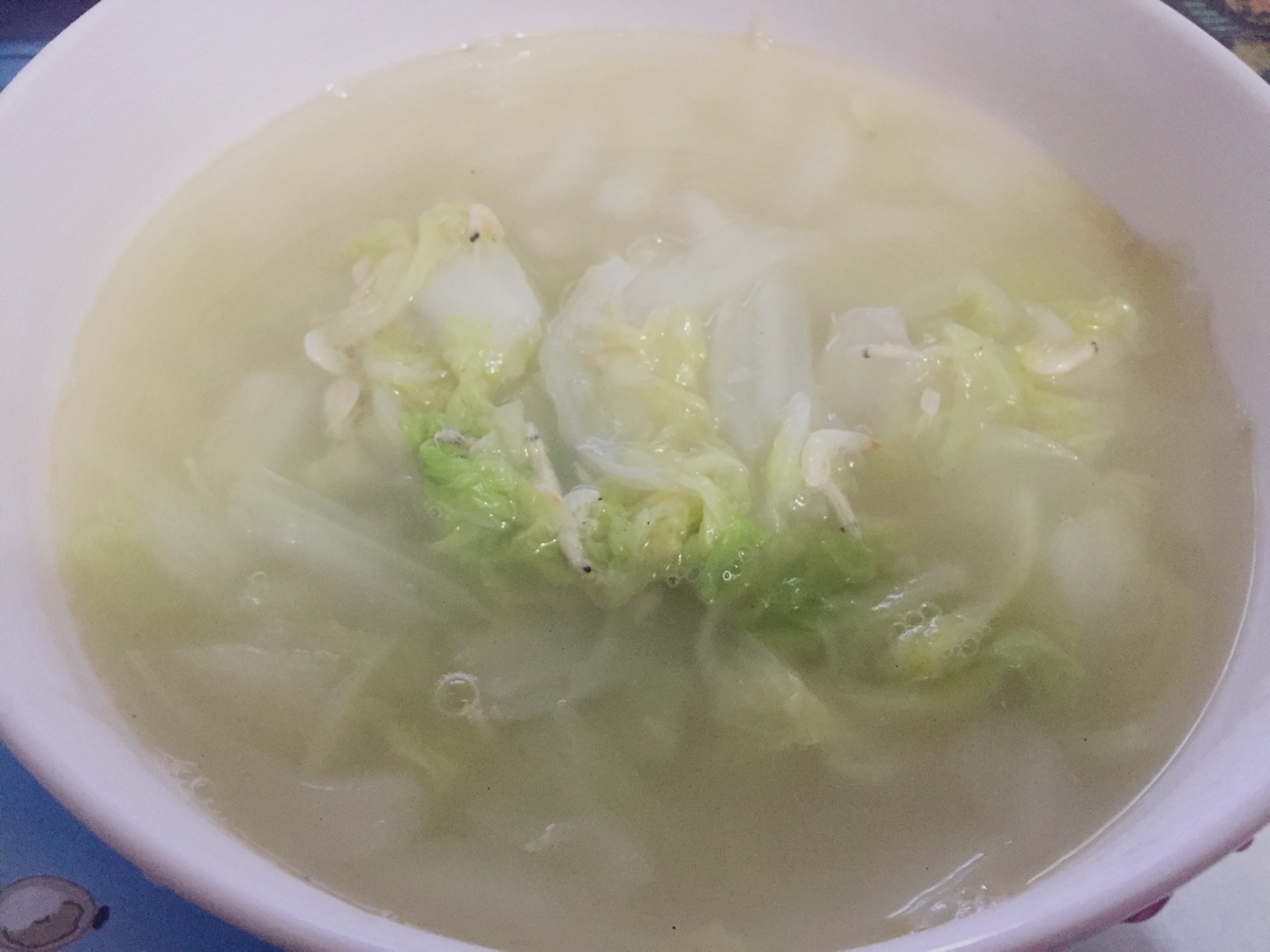 白菜蝦皮(海米)湯的做法 步骤5