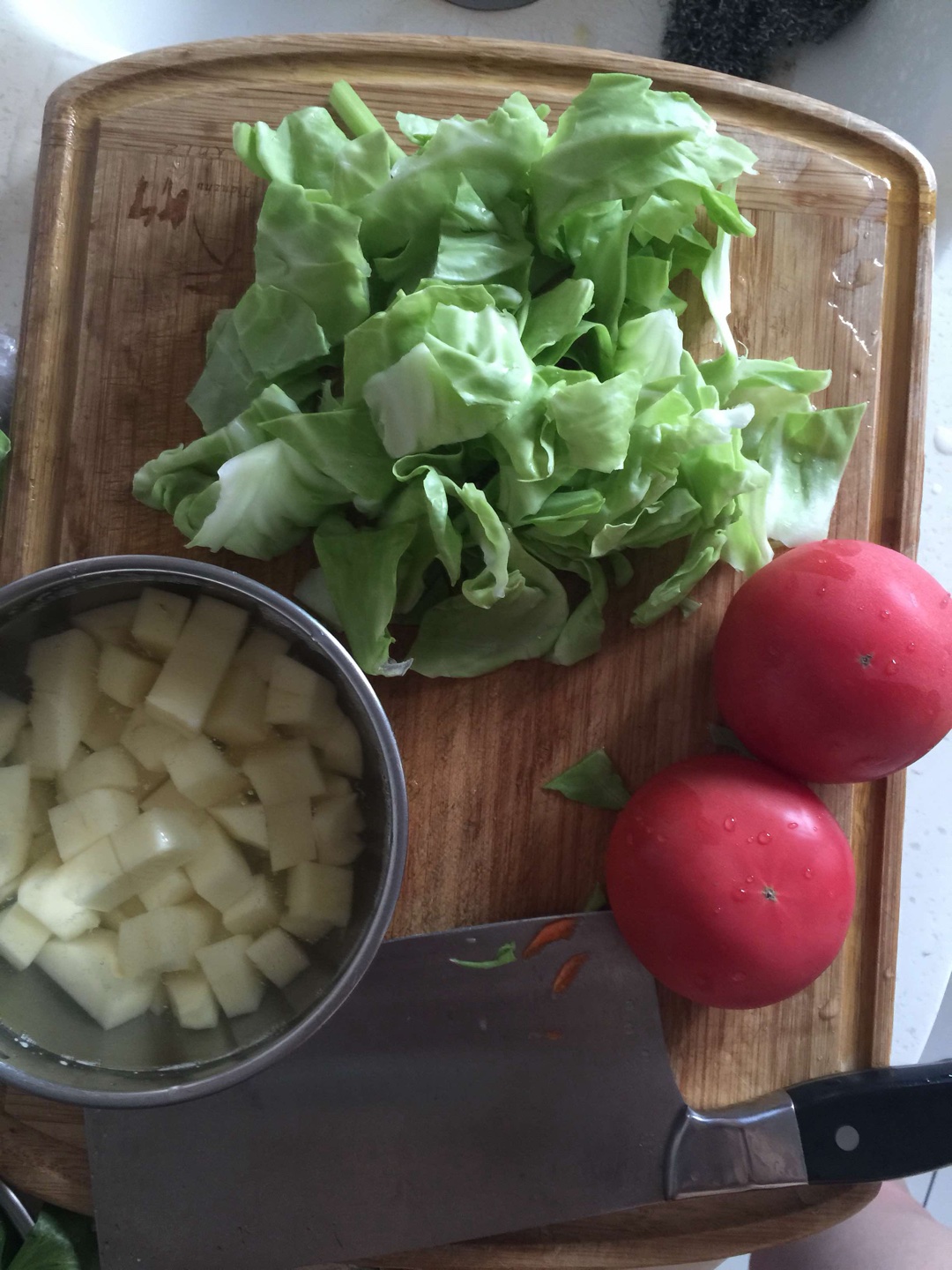 番茄牛肉燴雜蔬的做法 步骤2