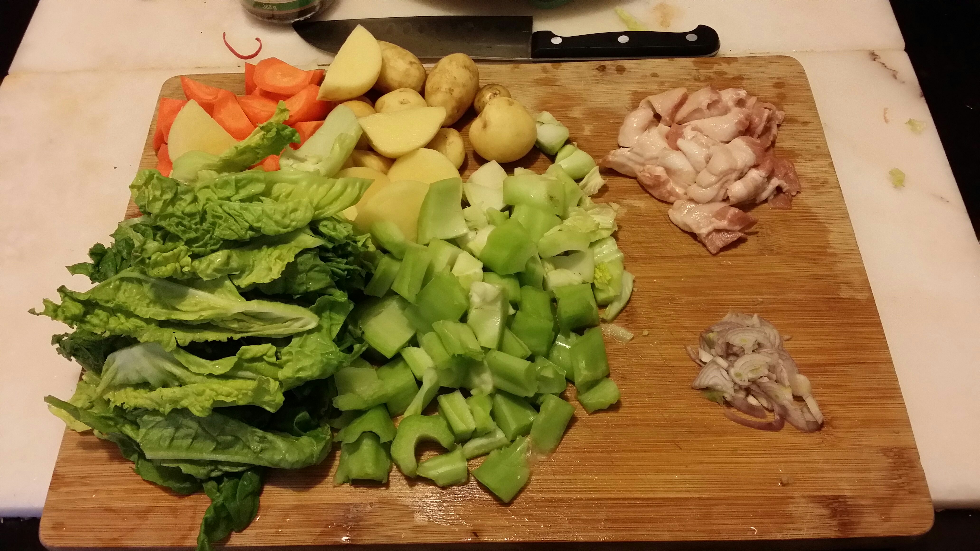 土豆、芥菜燜飯（電飯鍋版）的做法 步骤2