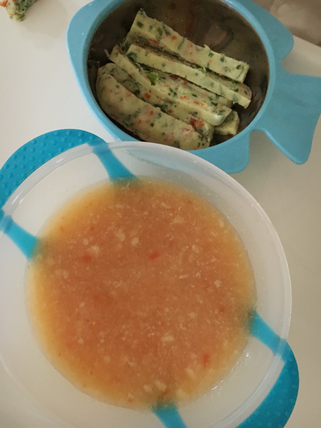輔食-銀魚蔬菜餅的做法 步骤7