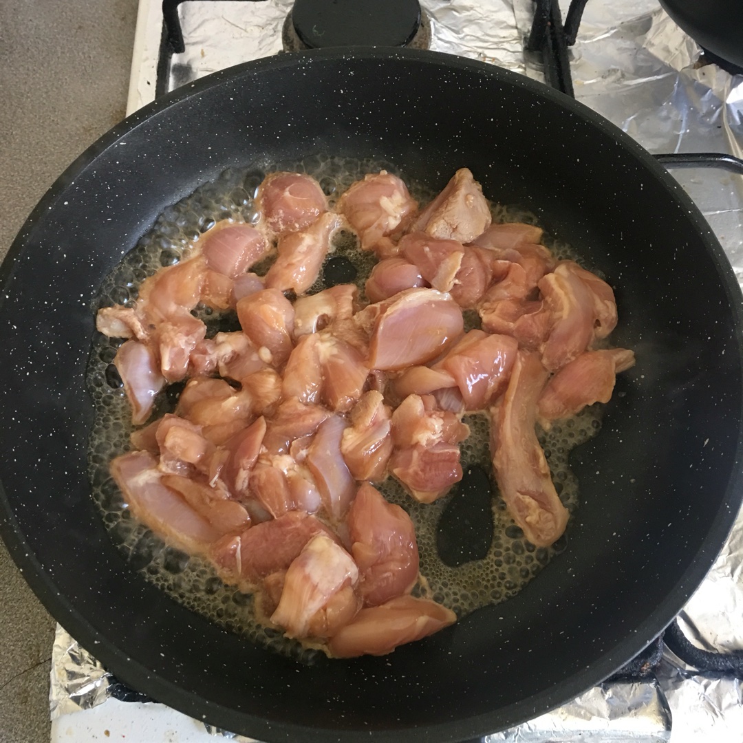 香菇洋蔥雞腿肉-無油低脂減肥餐的做法 步骤5