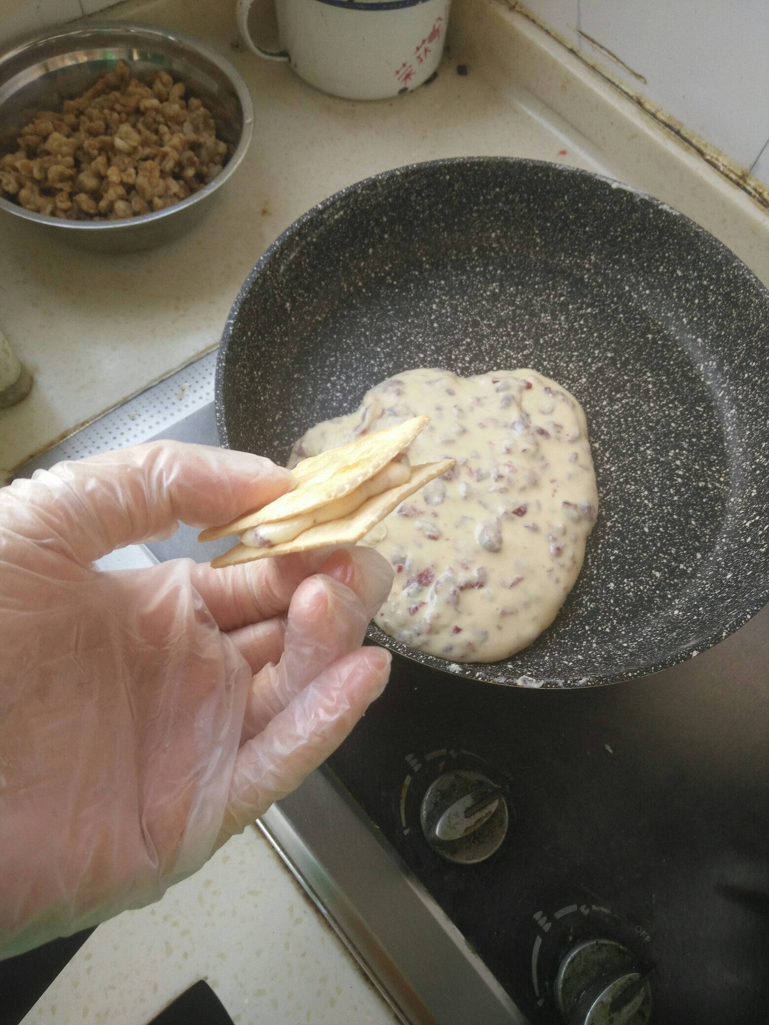牛扎糖夾心餅干的做法 步骤5