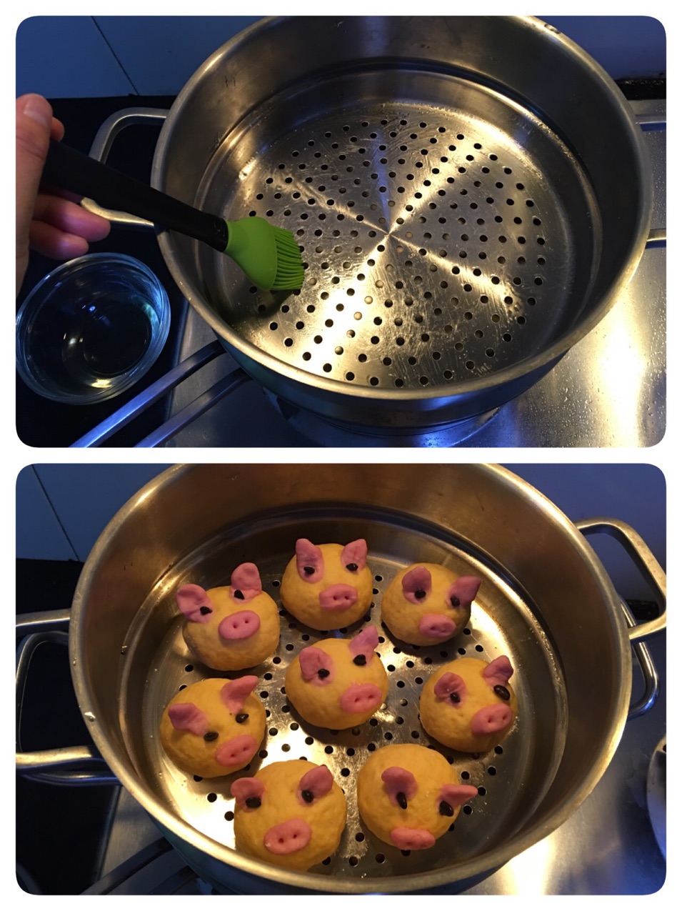 樂活教主的美食之——小豬豬南瓜饅頭的做法 步骤11
