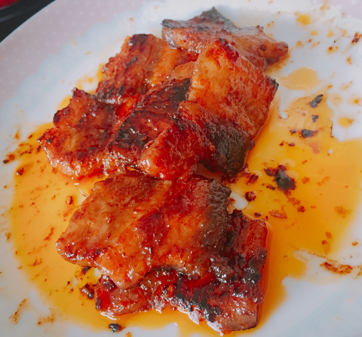 在家也能吃到的超簡易韓式烤五花肉（不粘鍋版）的做法 步骤4