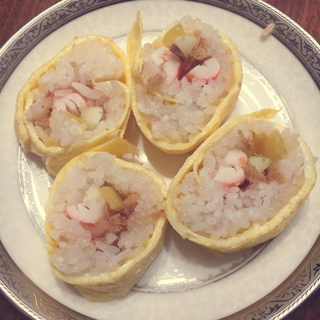 日式壽司—櫻花卷&蛋皮卷的做法 步骤14