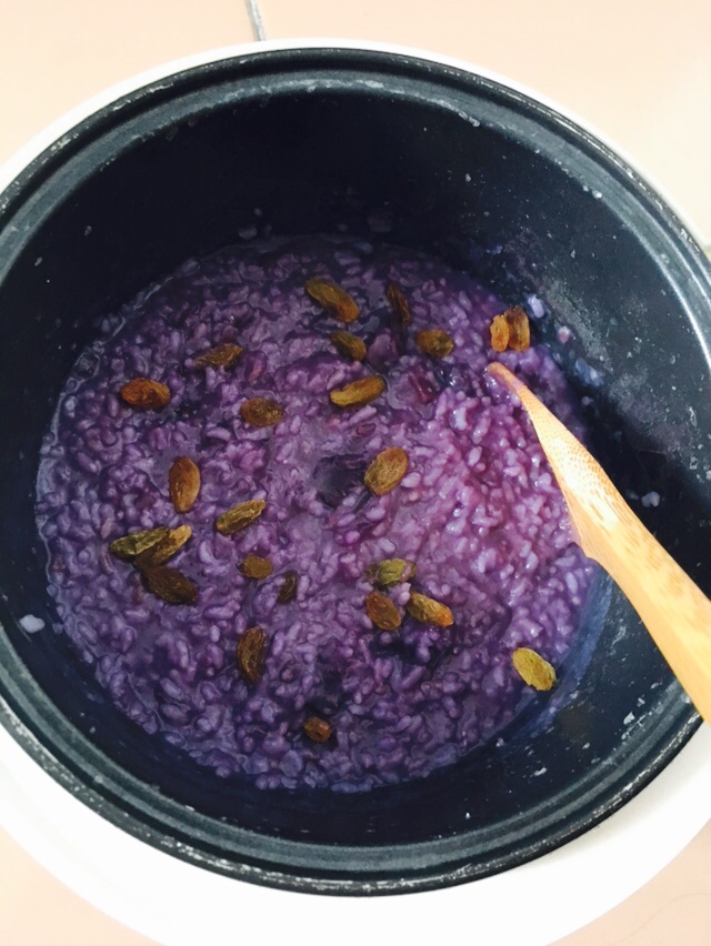 黃金葡萄紫薯飯的做法 步骤3