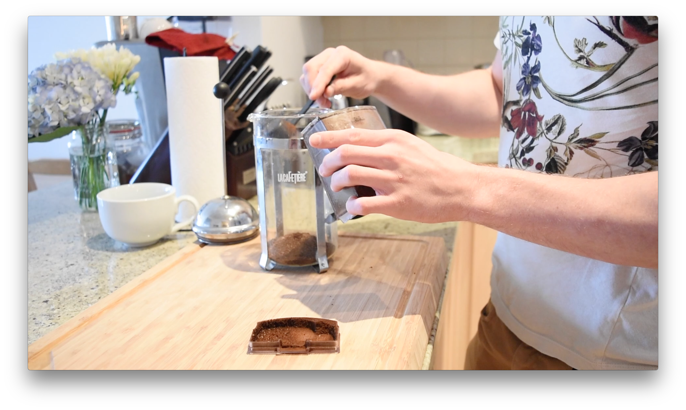 法式濾壓咖啡 Frensh Press Coffee∣約翰的小廚房的做法 步骤1