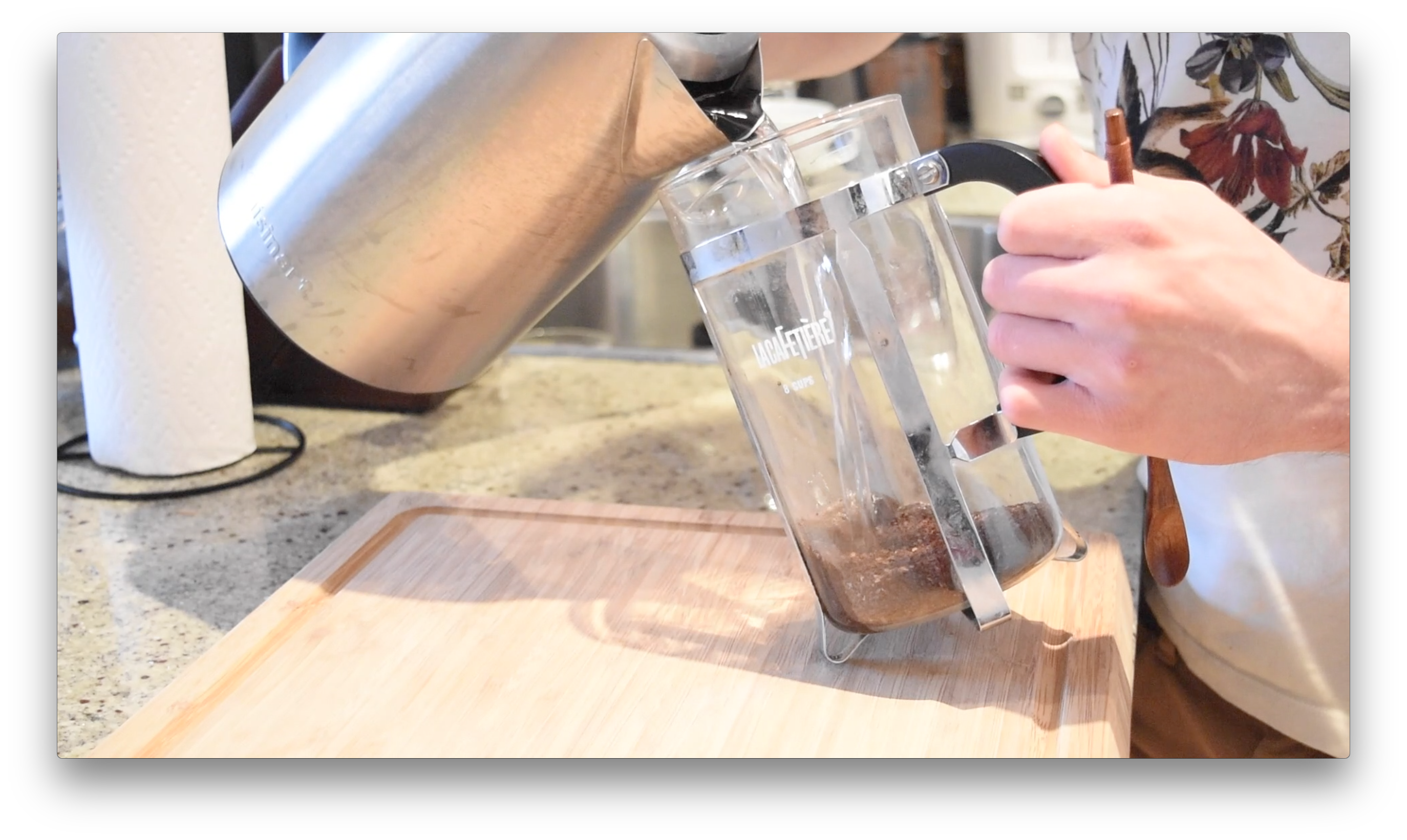 法式濾壓咖啡 Frensh Press Coffee∣約翰的小廚房的做法 步骤2