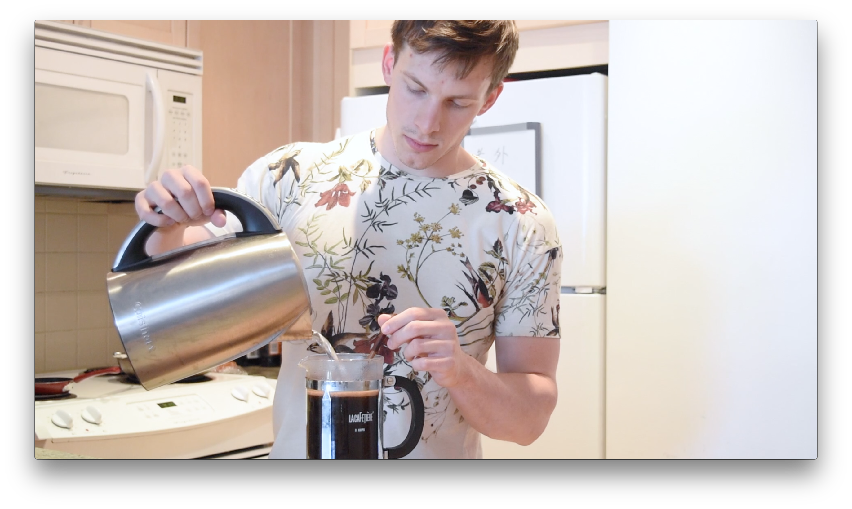 法式濾壓咖啡 Frensh Press Coffee∣約翰的小廚房的做法 步骤4