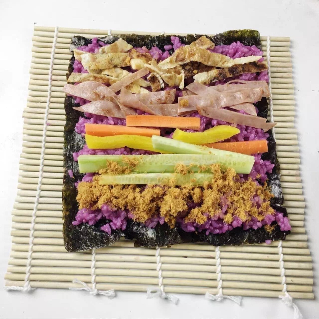 吃過染色的壽司嗎|看，這盤壽司成紫色了的做法 步骤6