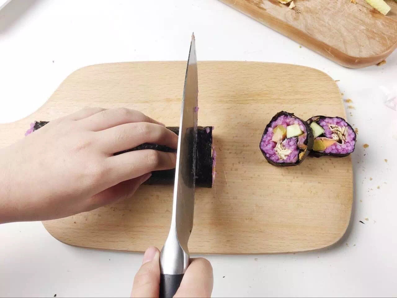 吃過染色的壽司嗎|看，這盤壽司成紫色了的做法 步骤7
