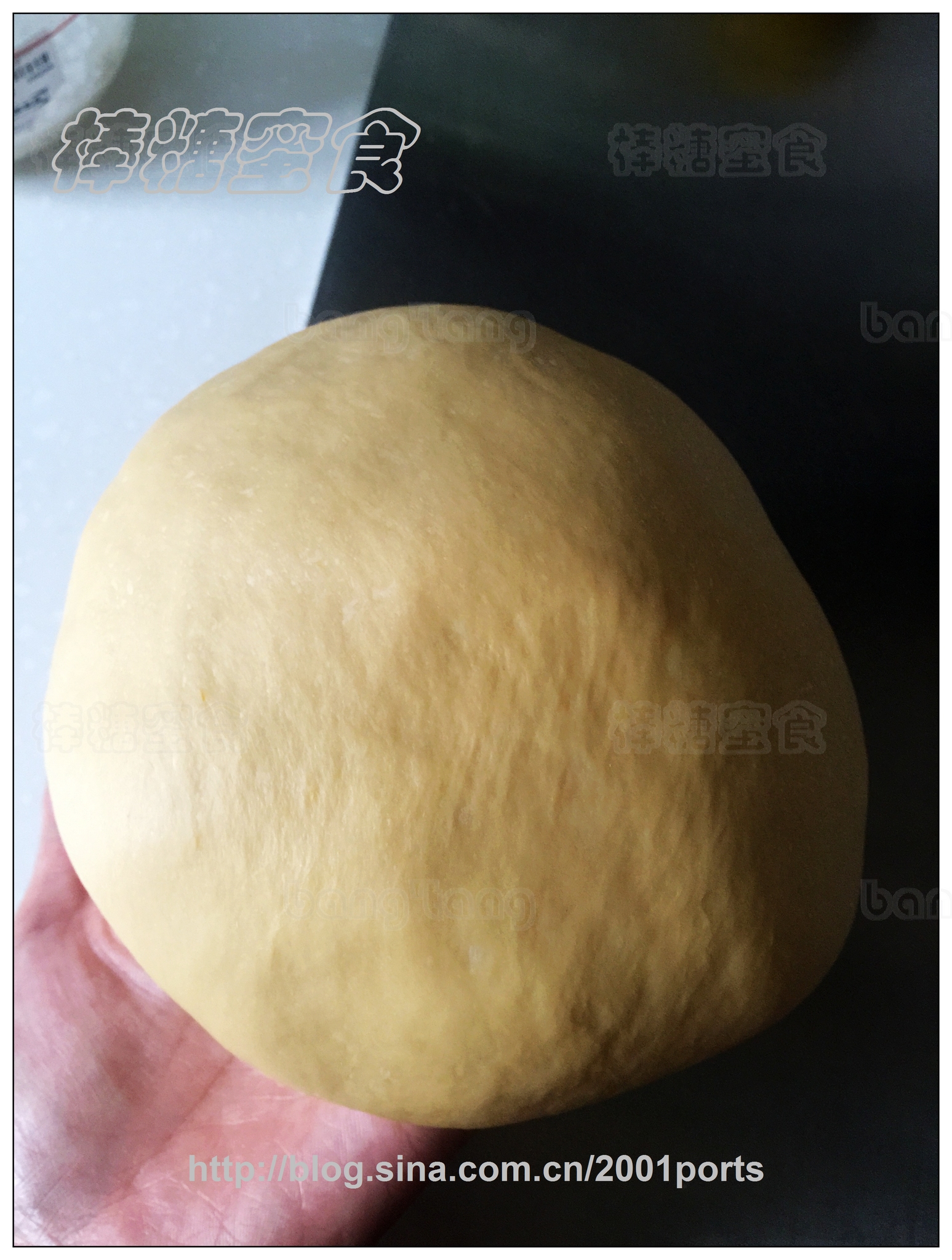 天然酵母—南瓜麻薯面包的做法 步骤2