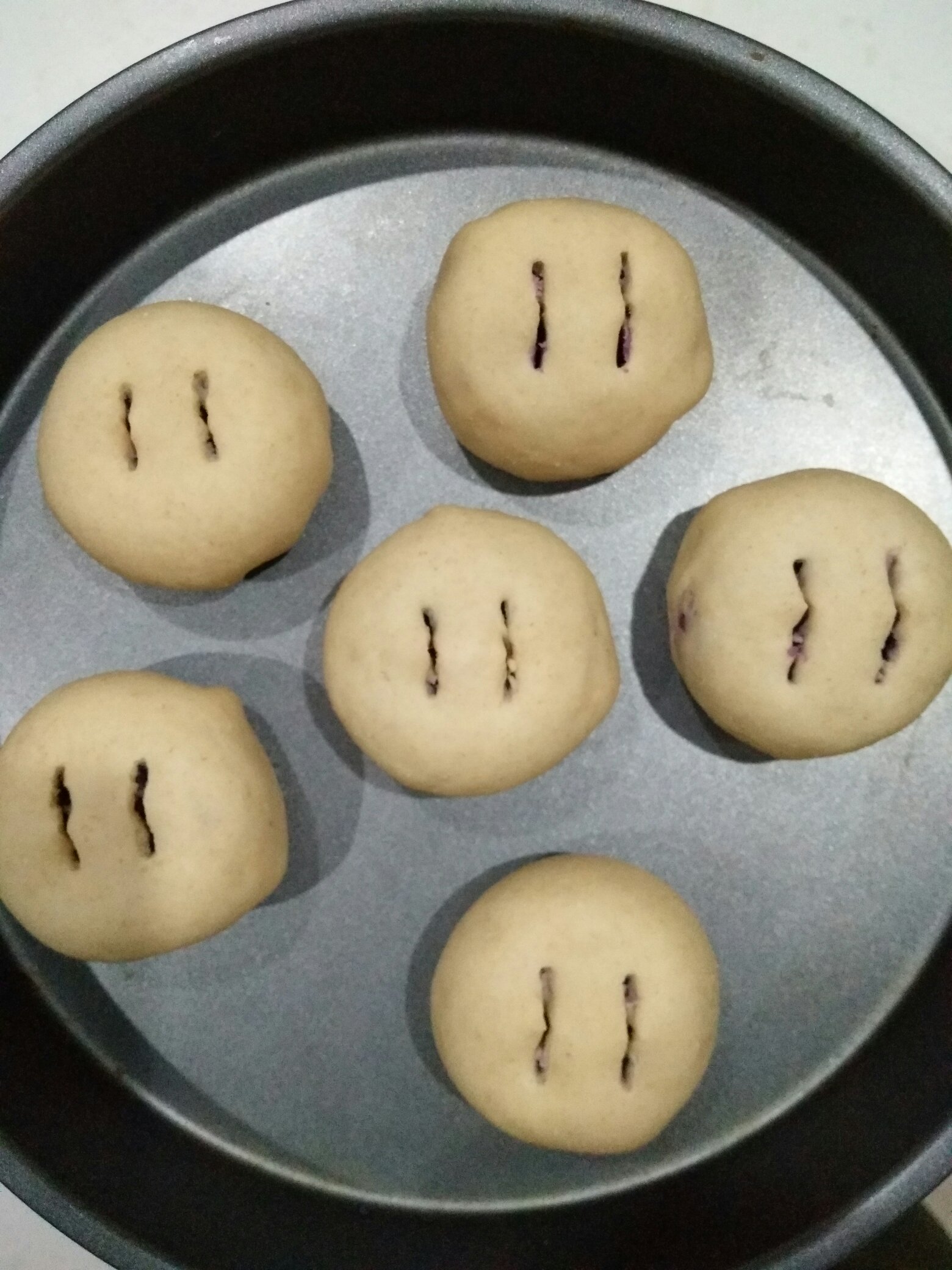 全麥紫薯小面包（無油 無糖）的做法 步骤7