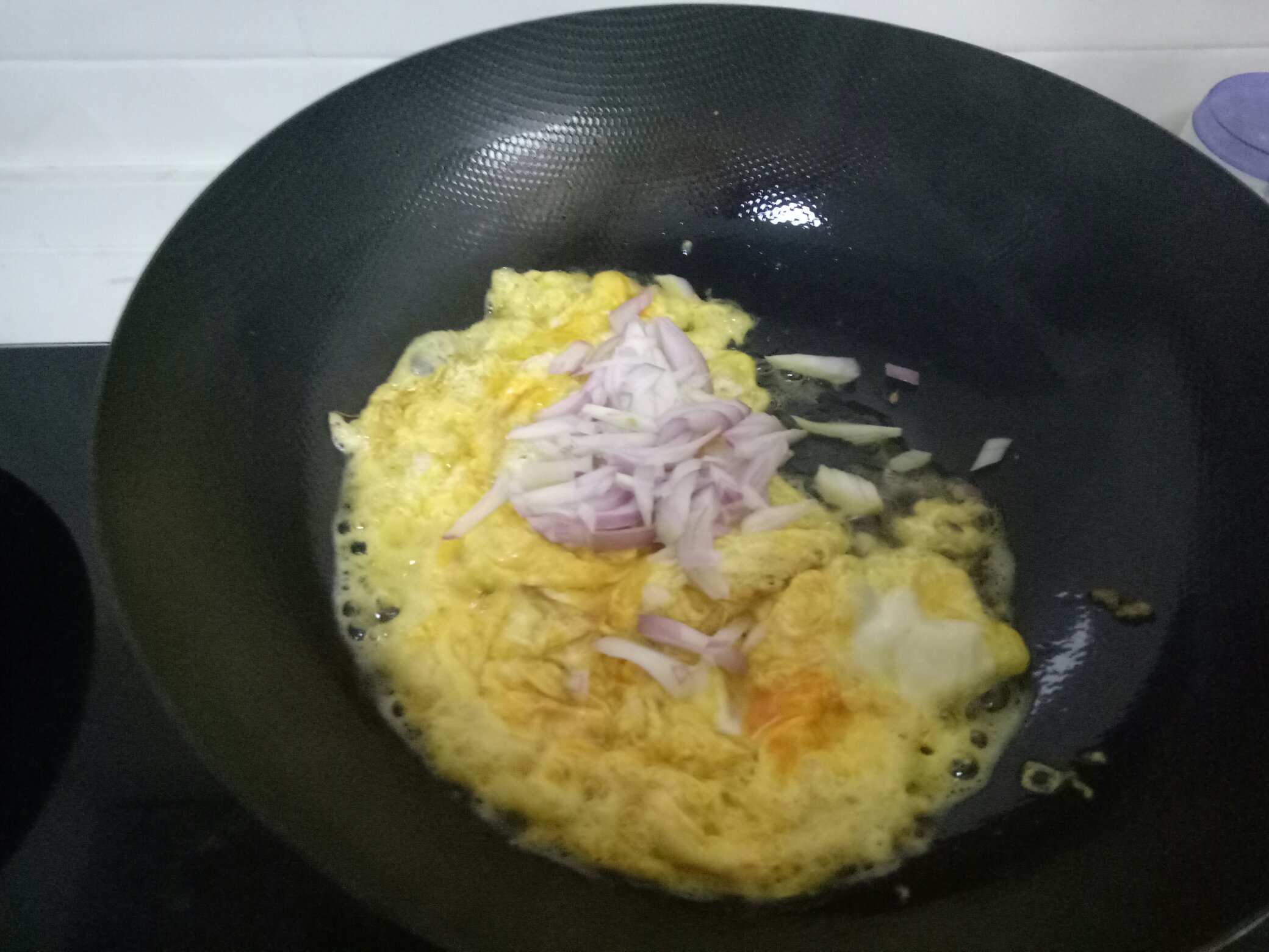 青菜雞蛋炒面的做法 步骤6