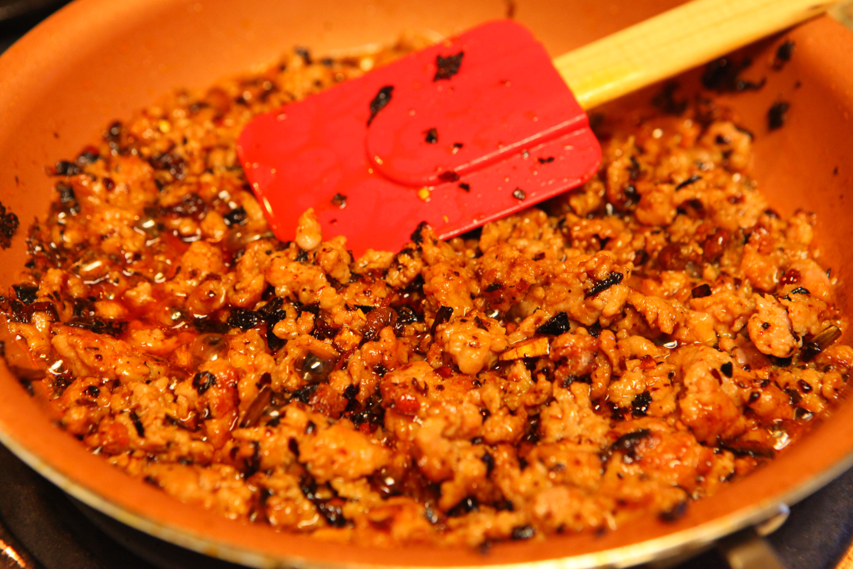 【超級下飯菜】紅油肉沫粉絲蒸豆腐的做法 步骤3