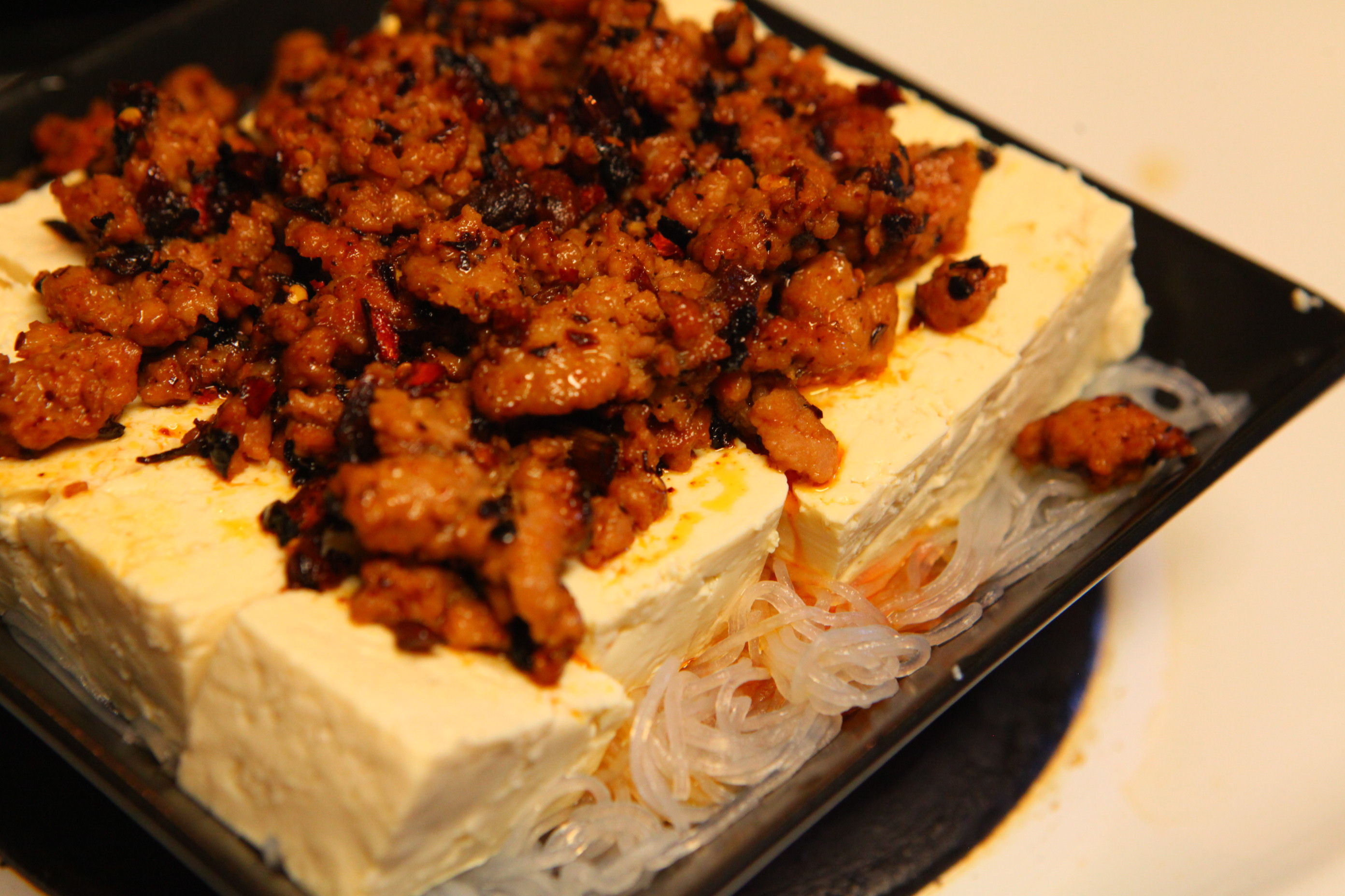 【超級下飯菜】紅油肉沫粉絲蒸豆腐的做法 步骤4