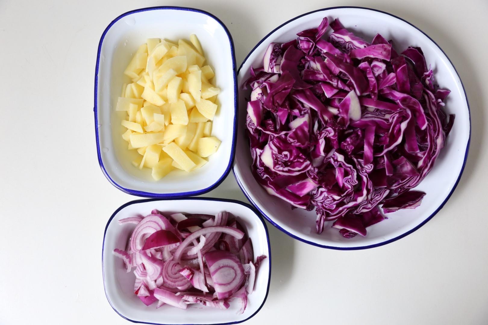 快手營養早餐——紫甘藍濃湯的做法 步骤2