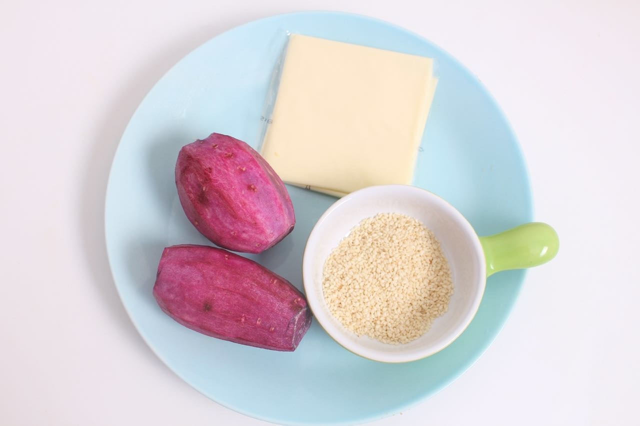 紫薯乳酪球－簡單好吃又補鈣的網紅小甜點的做法 步骤1