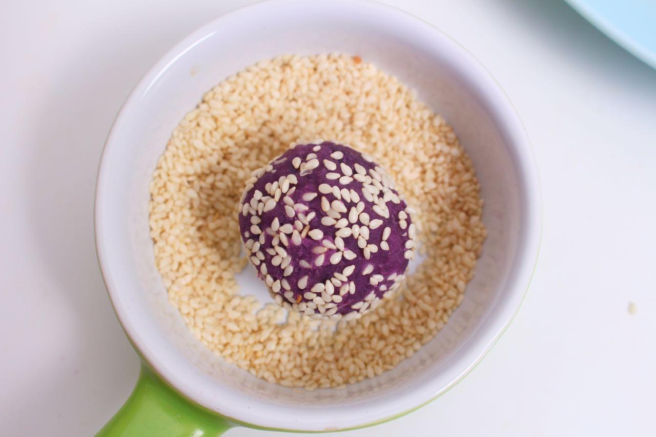 紫薯乳酪球－簡單好吃又補鈣的網紅小甜點的做法 步骤8
