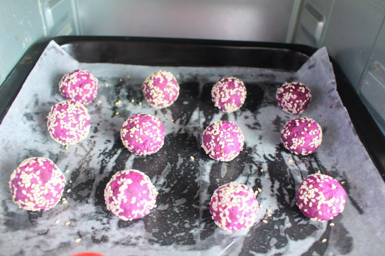 紫薯乳酪球－簡單好吃又補鈣的網紅小甜點的做法 步骤9