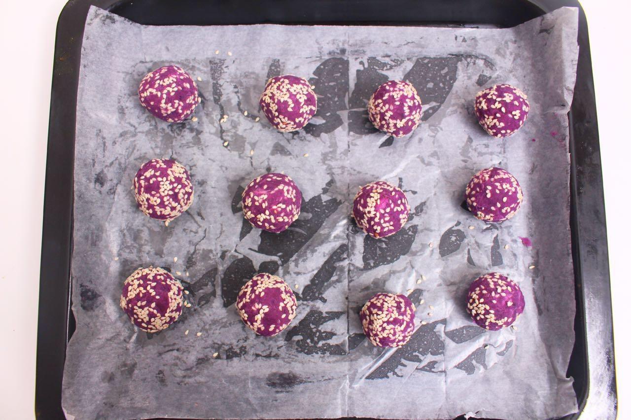 紫薯乳酪球－簡單好吃又補鈣的網紅小甜點的做法 步骤10