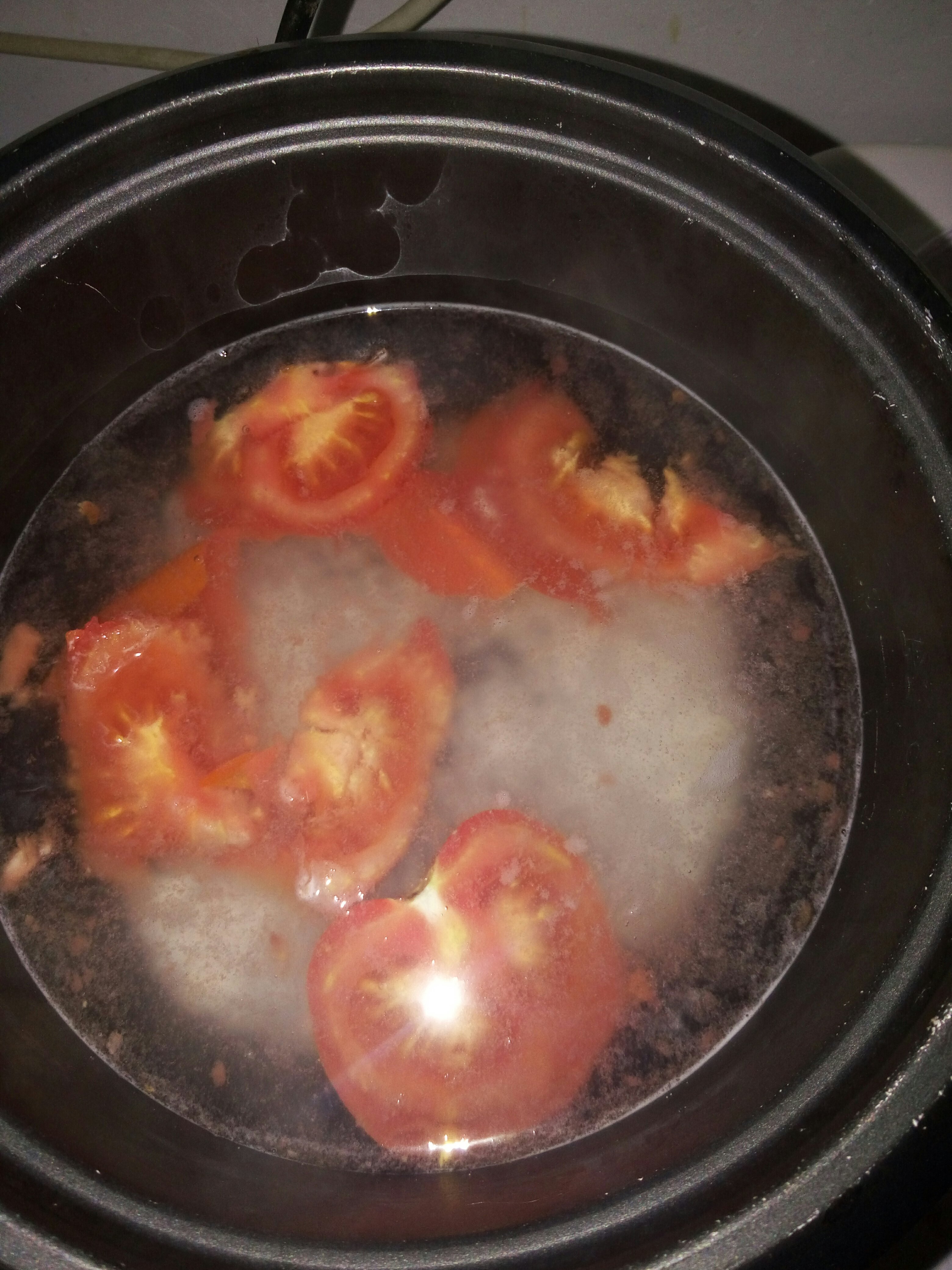 電飯煲西紅柿燕麥粥的做法 步骤2
