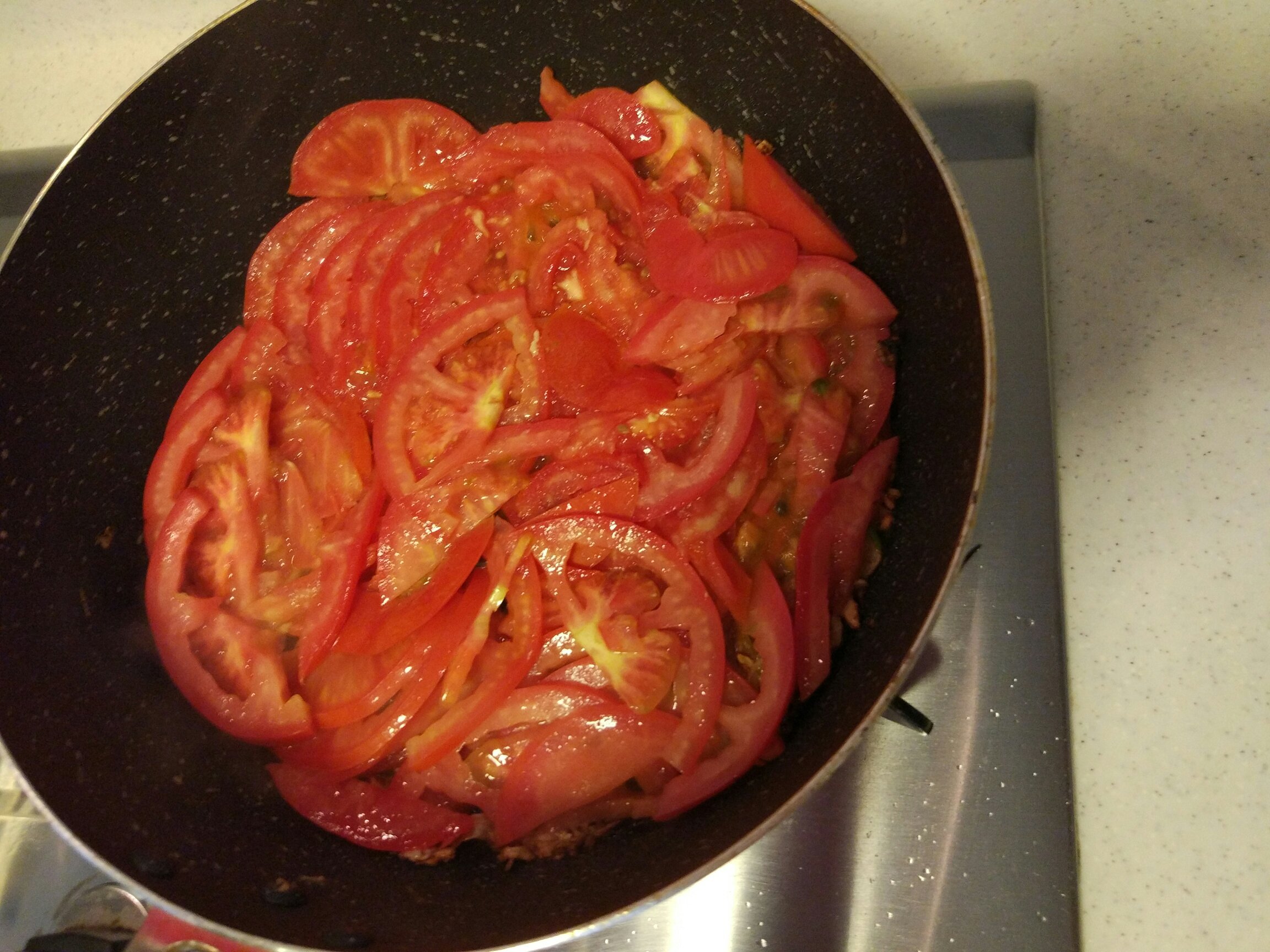 孕餐:西紅柿炒蛋 涼拌苦瓜的做法 步骤8