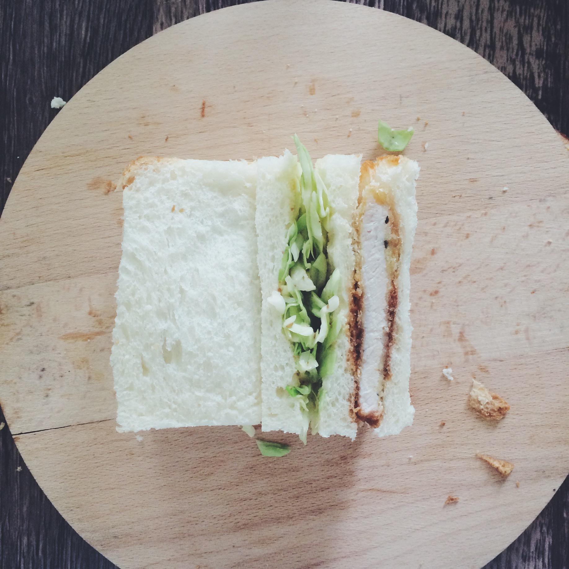炸豬排三明治（豚カツサンドイッチ）的做法 步骤7