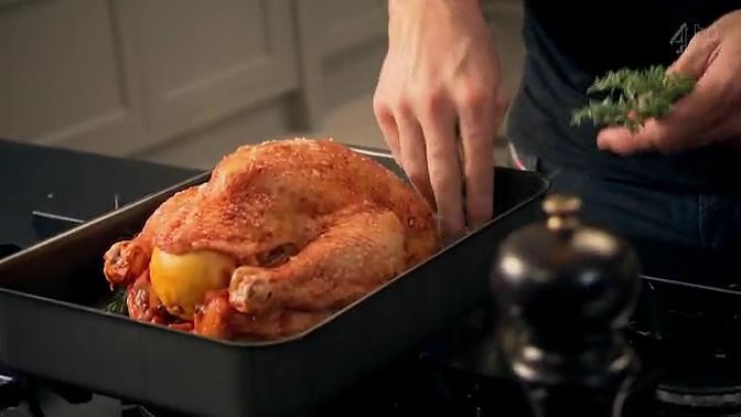 【終極烹飪課程】釀餡烤雞的做法 步骤12