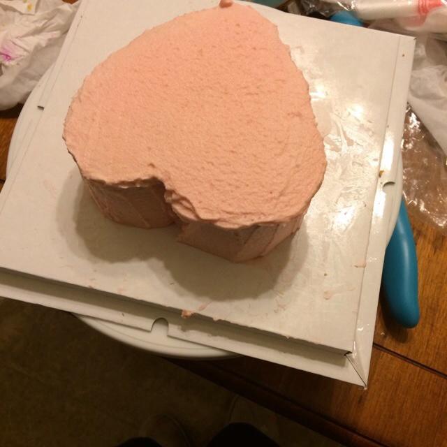 六寸心形蛋糕的做法 步骤5