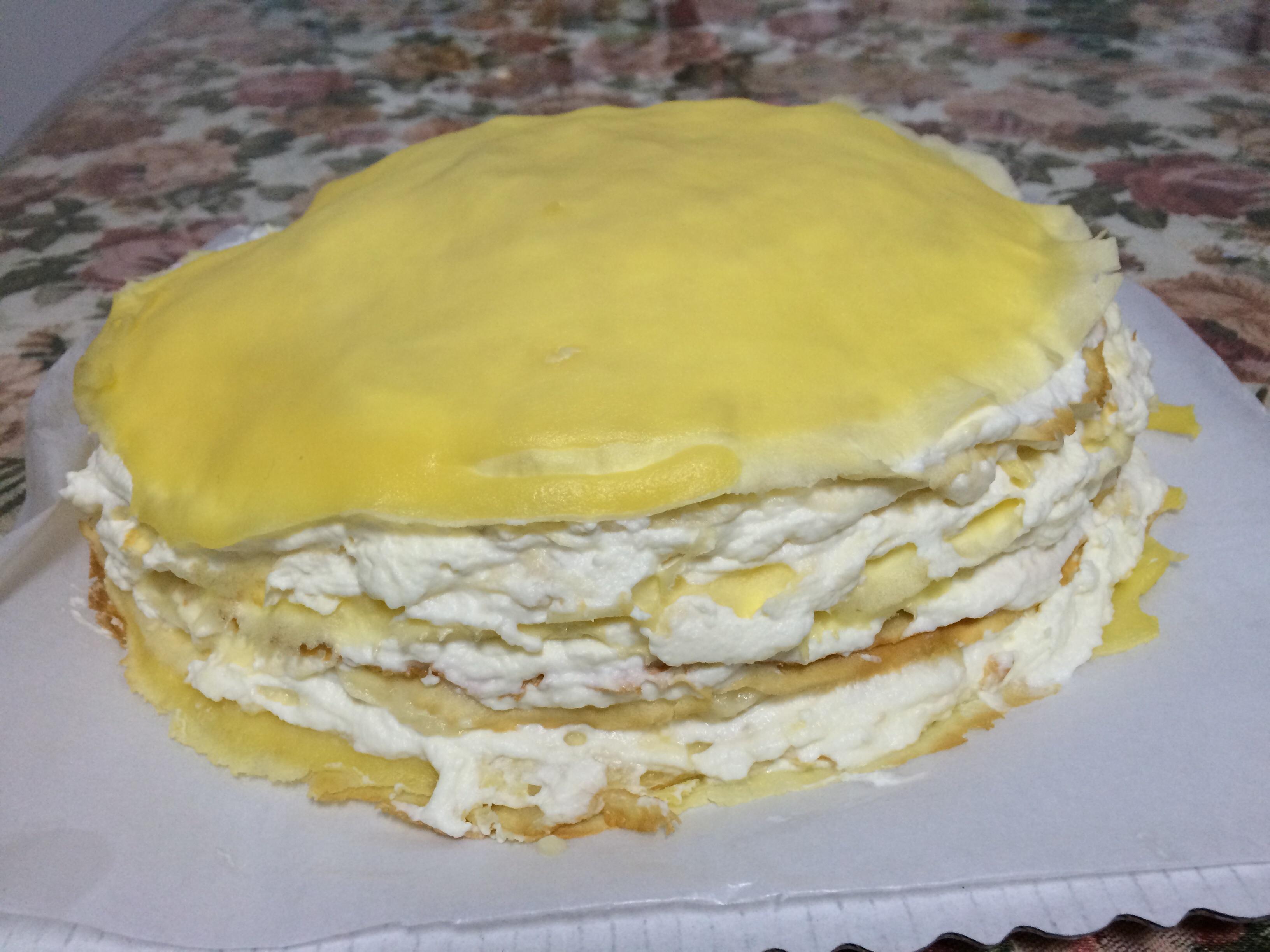 榴蓮千層蛋糕的做法 步骤10