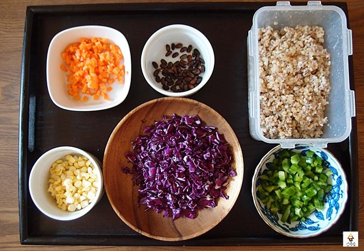 五色炒飯（Five-Colored Fried Rice）的做法 步骤1