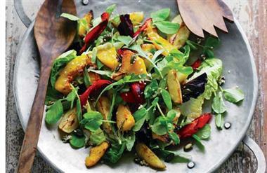 健康蔬菜水果沙拉 Healthy Veggie Fruit Salad with Pasta的做法 步骤6
