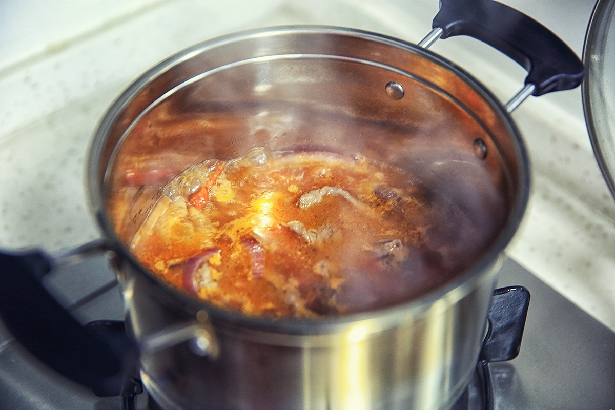 冬日暖心-奶香番茄肥牛濃湯的做法 步骤6