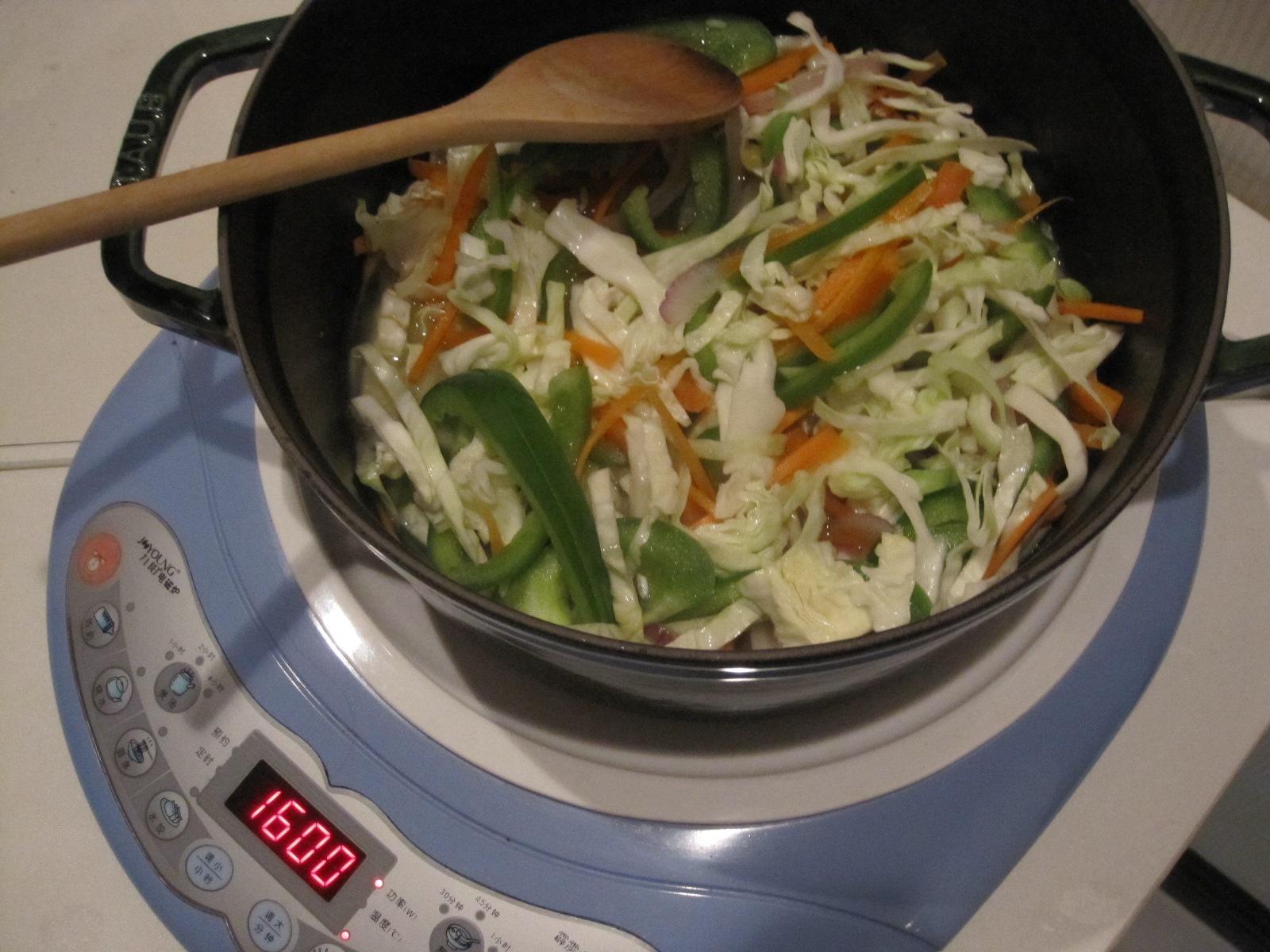 （staub鍋）燜蔬菜飯的做法 步骤6