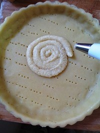 珍妮手製烘焙：法式浪漫 の『布魯耶爾洋梨撻』的做法 步骤5