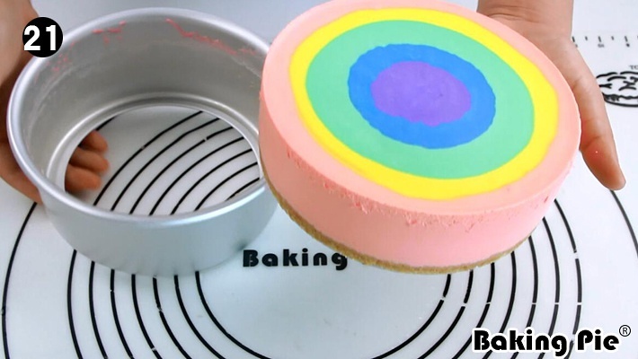 Bakingpie-彩虹慕斯蛋糕的做法 步骤21