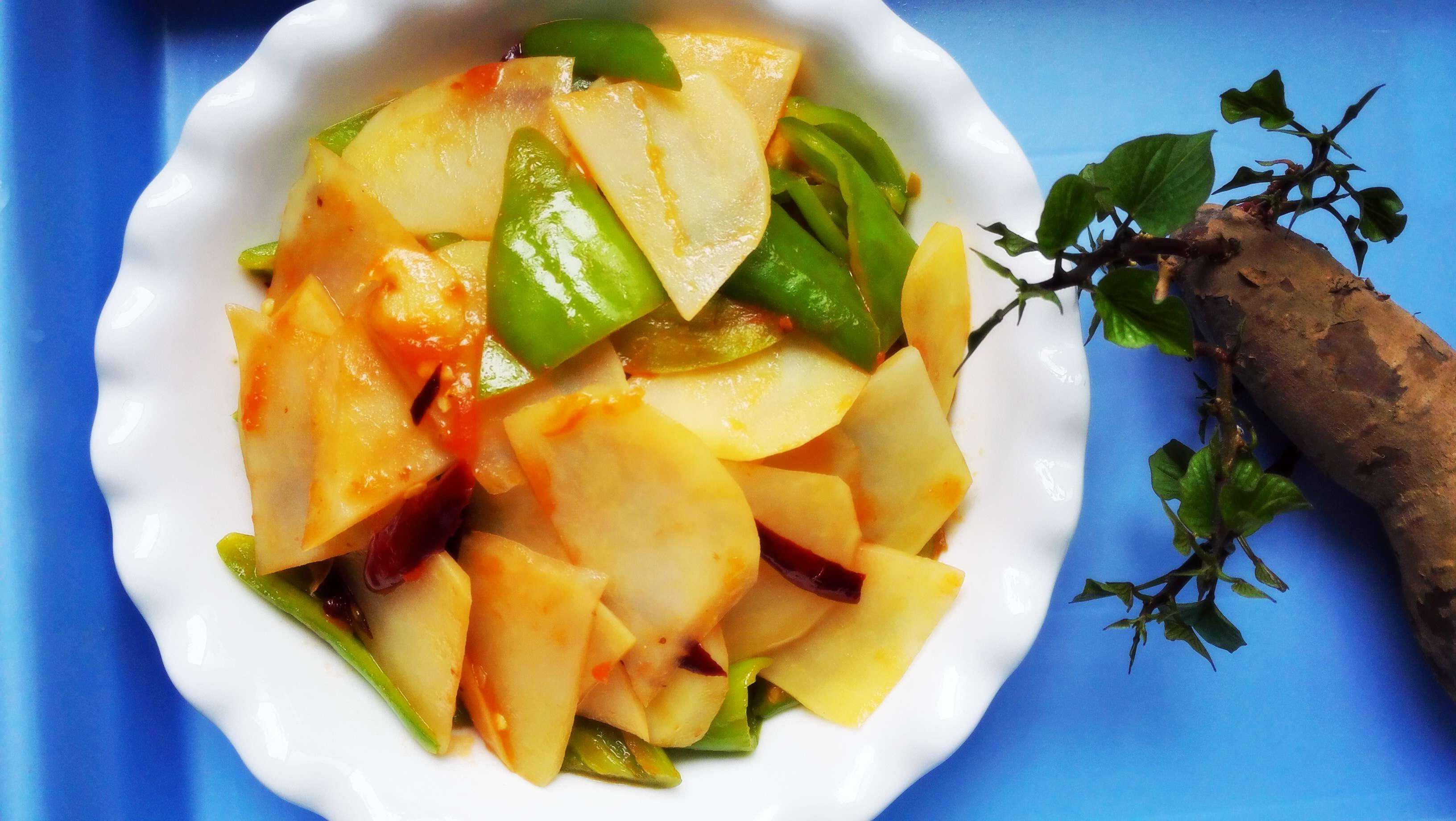 好吃的懶菜和香粥丨番茄青椒土豆片&紫糯米杏仁粥•圓滿素食的做法 步骤7