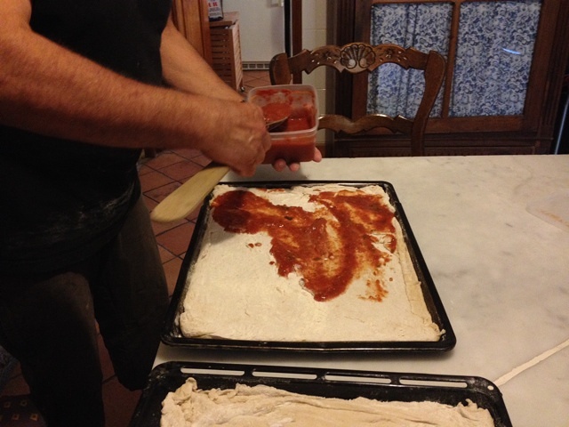 義大利朋友做的薄披薩的做法 步骤1