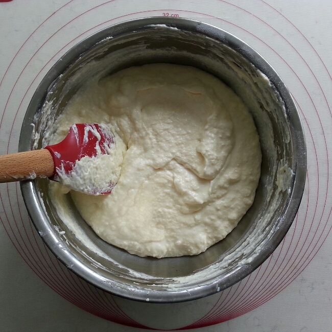 抹茶蜜豆乳酪蛋糕的做法 步骤6