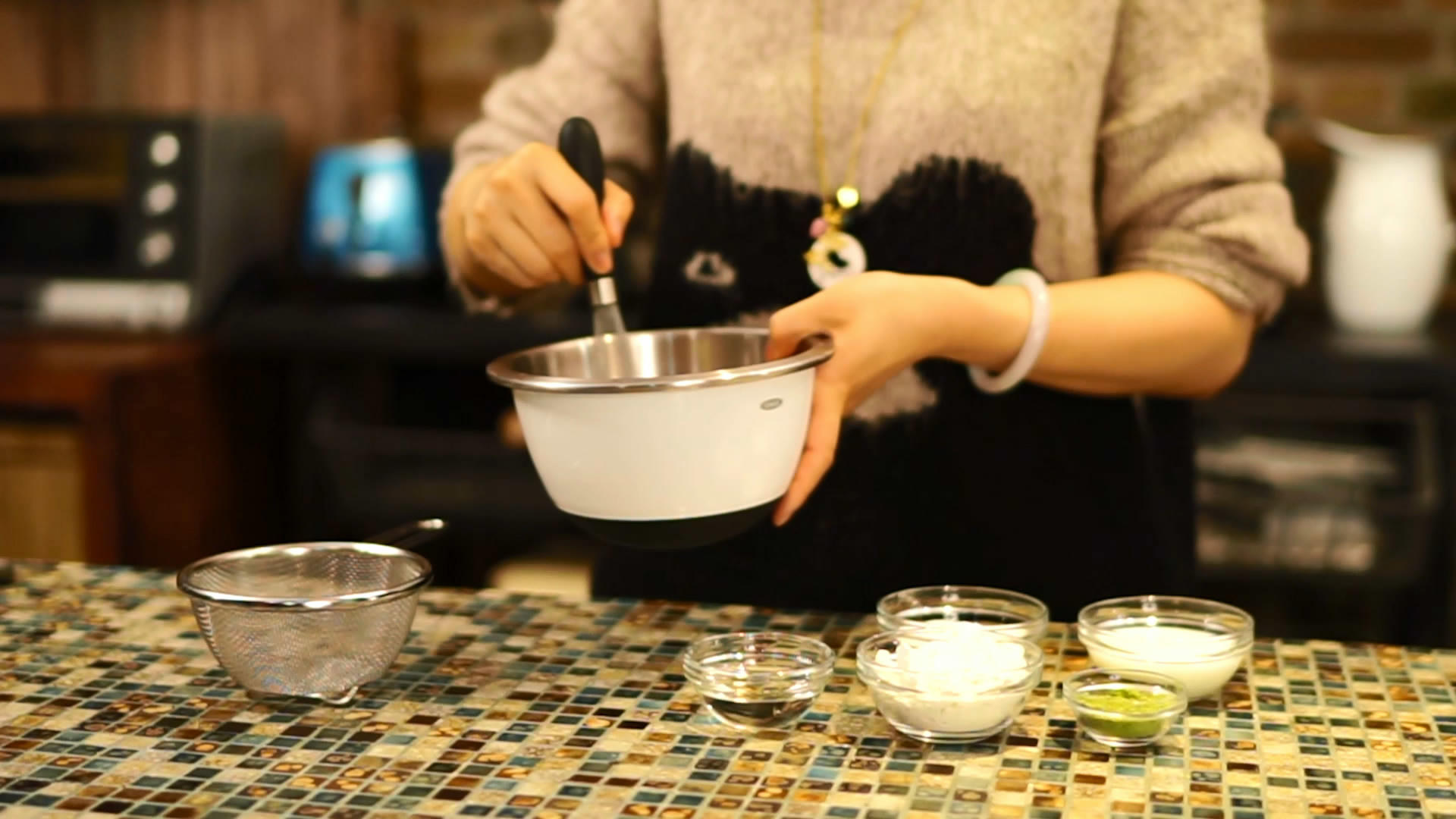 【曼達小館】居酒屋系列：抹茶蜜豆卷與抹茶雞尾酒的做法 步骤5
