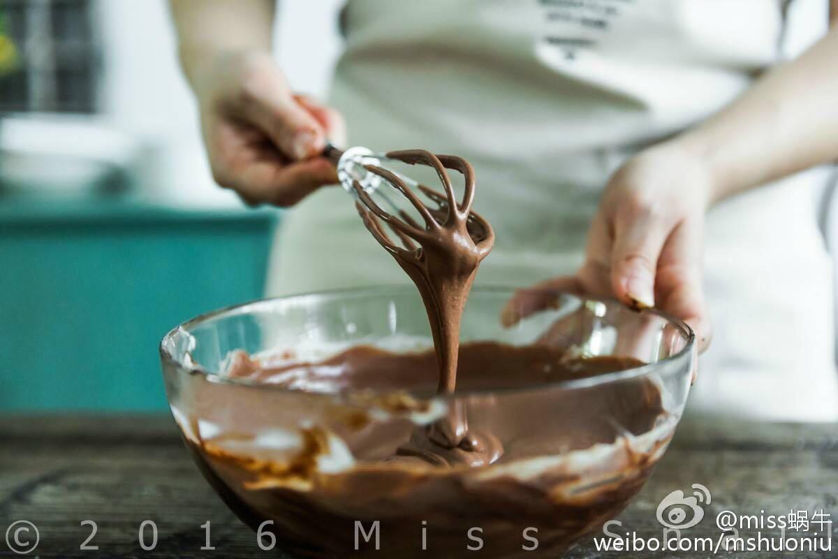 超濃郁的黑巧克力ricotta慕斯.Dark chocolate& Ricotta mousse.的做法 步骤9