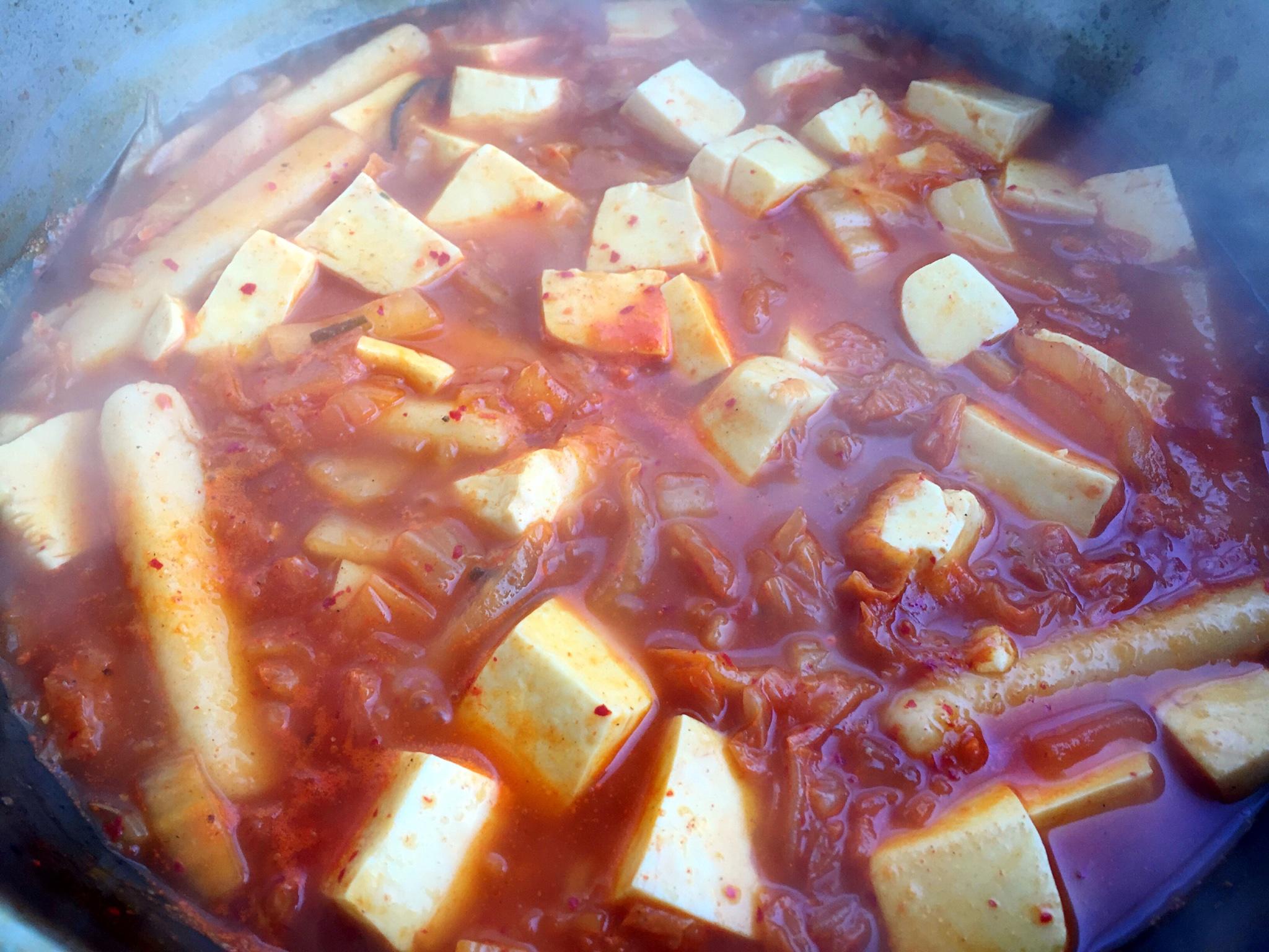 韓式泡菜豆腐煲的做法 步骤5