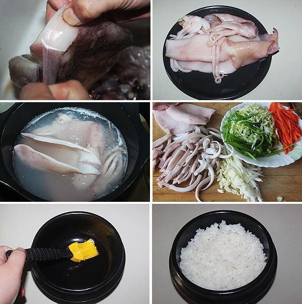 花樣韓式魷魚拌飯的做法 步骤1