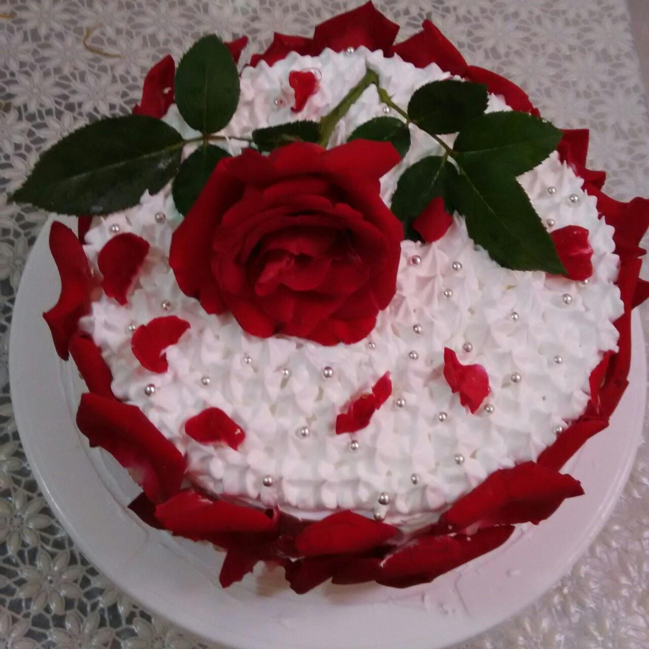 玫瑰花蛋糕的做法 步骤6