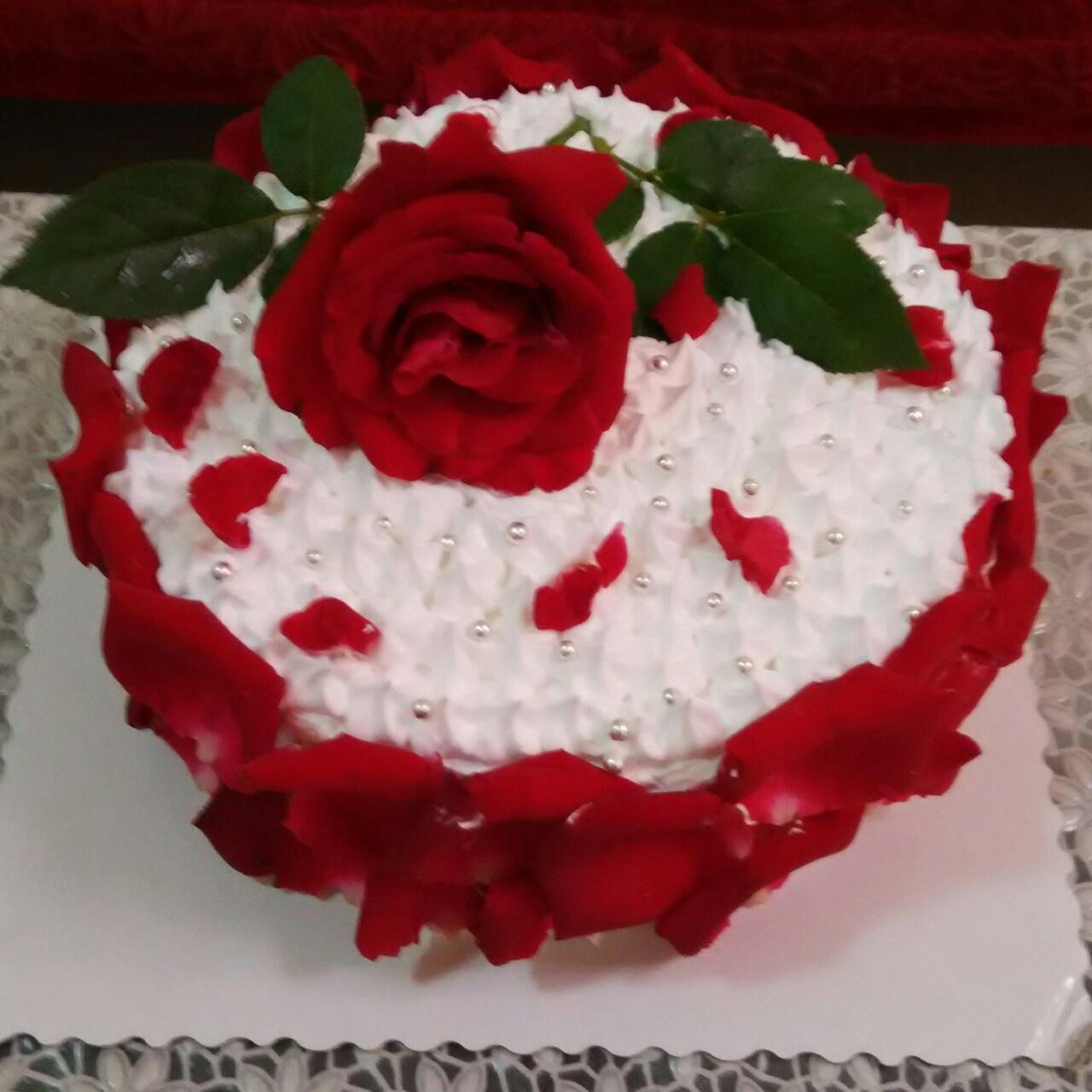 玫瑰花蛋糕的做法 步骤7