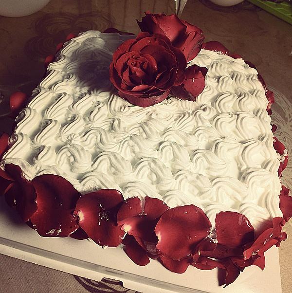 玫瑰花瓣蛋糕的做法 步骤16