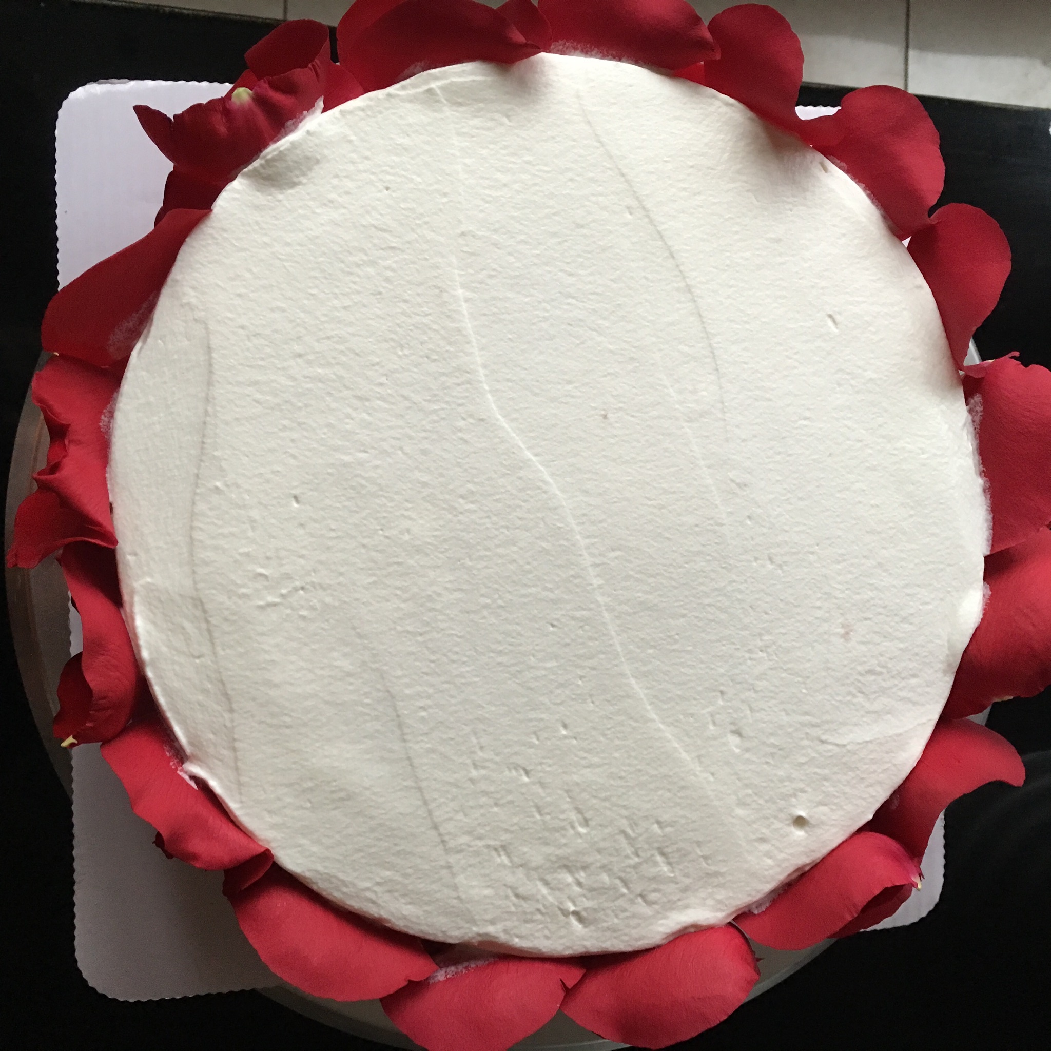 浪漫玫瑰花瓣蛋糕的做法 步骤11