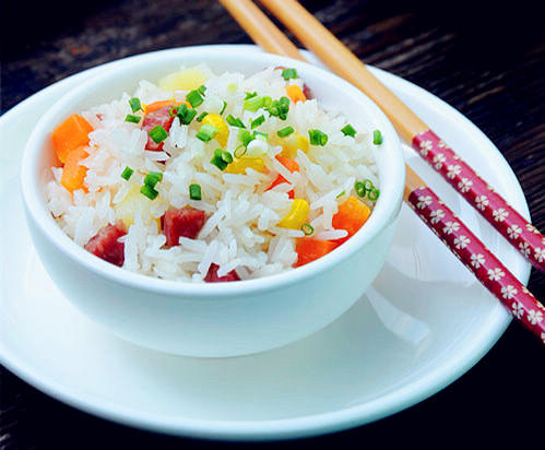 什錦沙拉柬埔寨茉莉香米燜飯的做法 步骤10